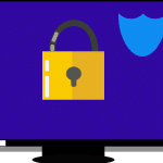 Free secure computer protect computer vector