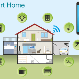 Free smart home house technology vector