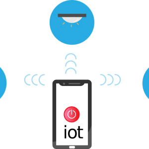 Free internet of things iot network vector