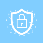 Free cybersecurity lock encryption vector