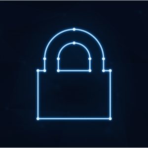 Free padlock neon cybersecurity vector
