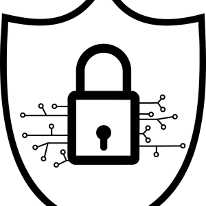 Free cybersecurity padlock shield vector