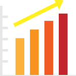 Free graph bar chart vector