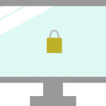 Free security lock protect vector