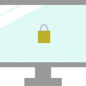 Free security lock protect vector