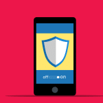 Free cyber security phone login vector