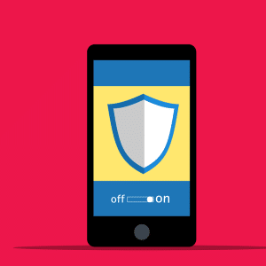 Free cyber security phone login vector
