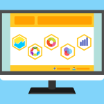 Free statistic survey website vector