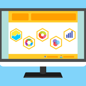 Free statistic survey website vector