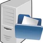 Free computer file network vector