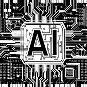 Free ai generated artificial intelligence typography vector